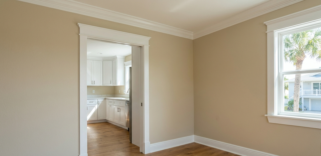 Finished carpentry trim and molding work